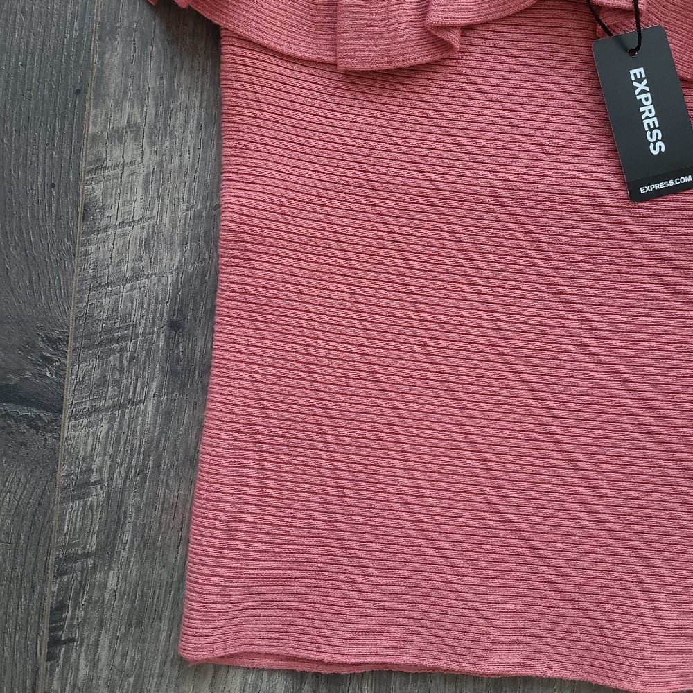 Body Contour Ruffle Off Shoulder Sweater Top - Picture 12 of 16